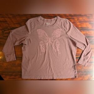 Torrid Heritage Size 0 Long Sleeve Butterfly Tee